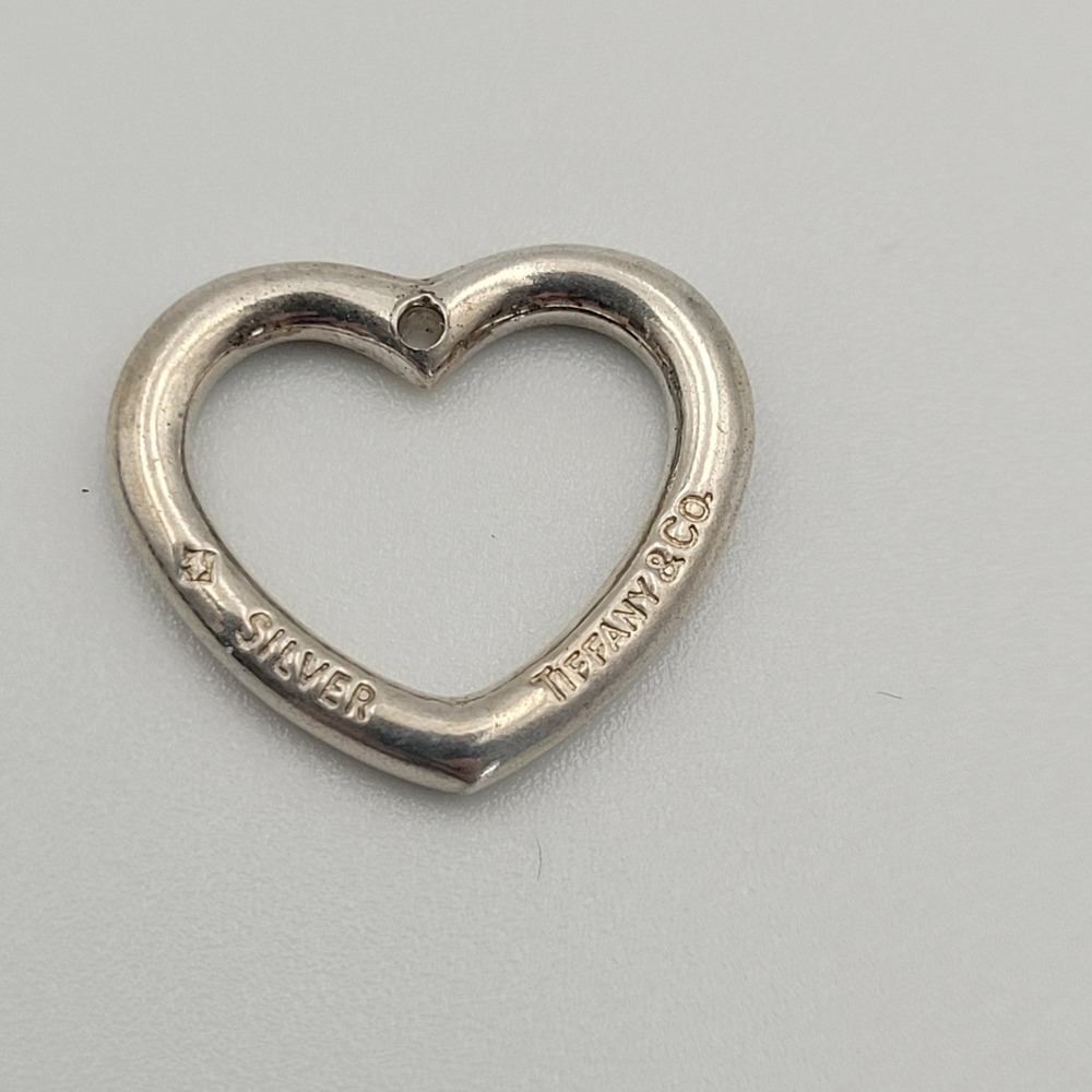 Silver Tone Open Heart Pendant Unbranded Designer Style Charm